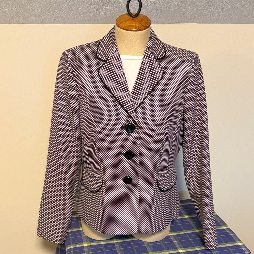 Kasper blazer - size 10 - pink and black